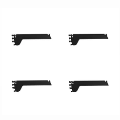 Kit 4 Mão Francesa Apoio Para Bandeja 30cm Slg Gôndolas New Plus Preto - Sa Gôndolas