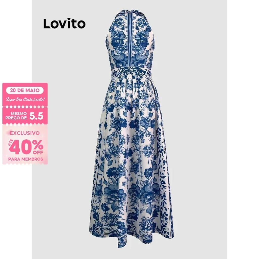 (Trendy) Lovito Vestido Boho Vestido Com Estampa Floral Para Mulheres LNL77400 - Women Clothes