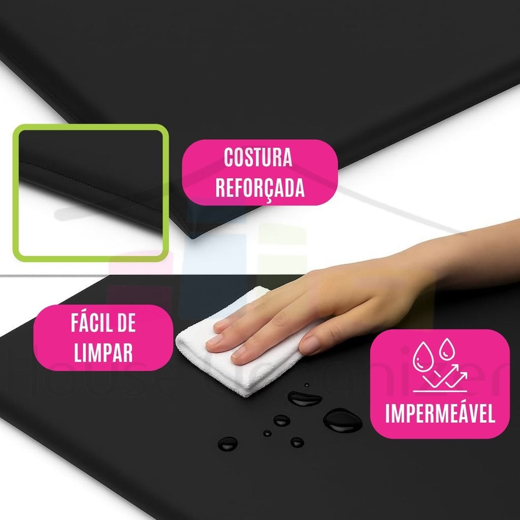 Colchonete Espuma Alta Densidade Impermeável P/ Pilates Yoga Treino Fitness Exercícios Diário Compacto P/ Casa