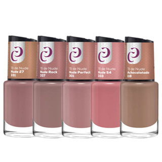 Kit 5 Esmaltes Coleção Tô de Nude Tons Rosados 10ml Cora em Oferta na Shopee