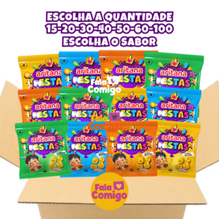 Salgadinho Com 15/20/30/40/50/60/100 Unidades 10g Cada Aritana Lembrancinha Festa Bacon Sortido Cebola Queijo Requeijão em Oferta na Shopee