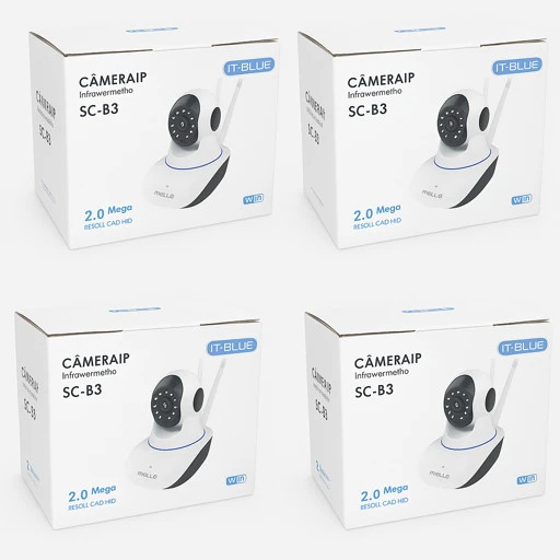 Kit-4 Camera Wifi De Segurança 1080p 2.0 Megapixel App Yooseer