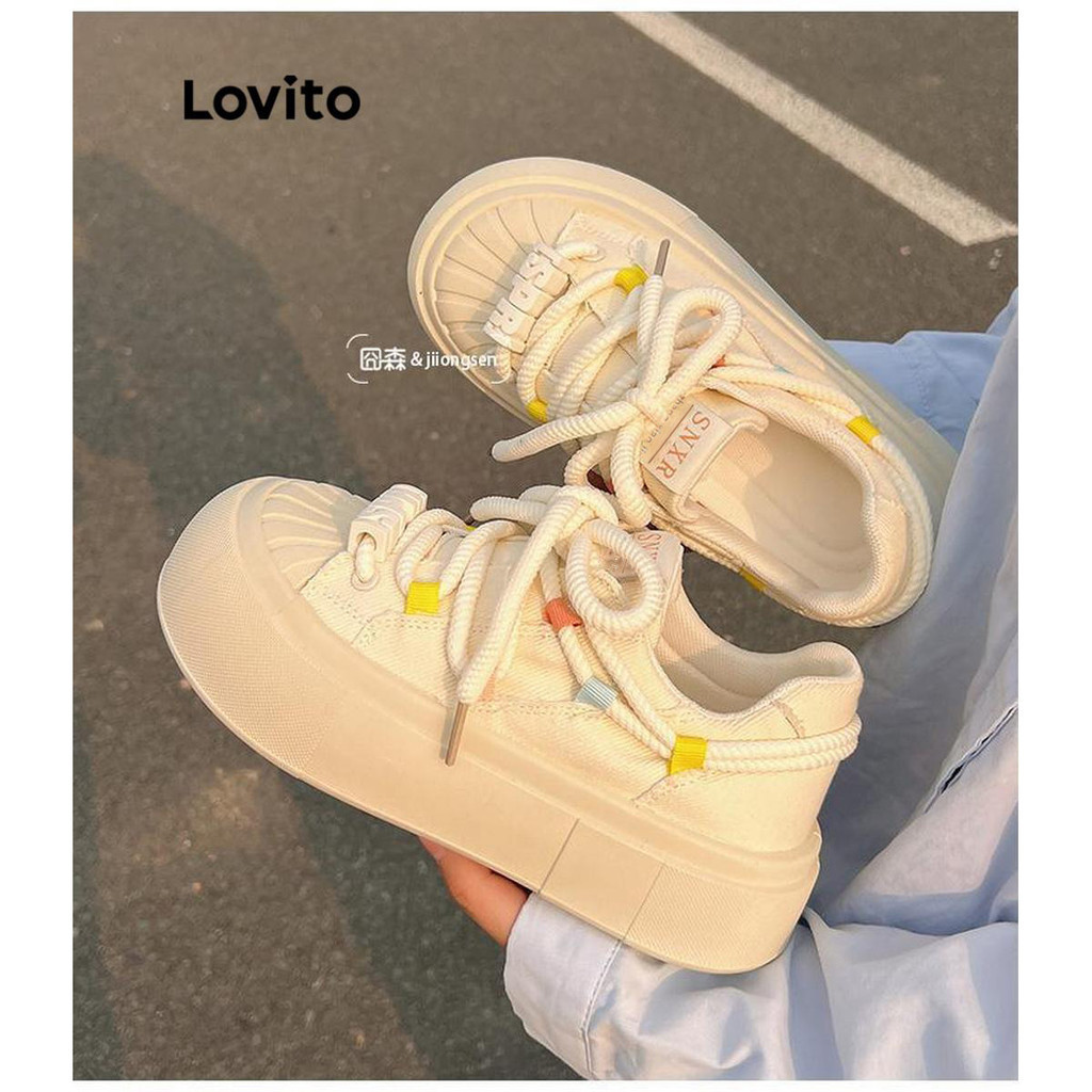 (Trendy) Tênis casual simples e formal com sola grossa para mulheres LFA43115 em Oferta na Shopee
