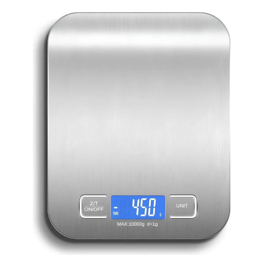 Balança Digital de Cozinha Inox alta precisão com Visor digital