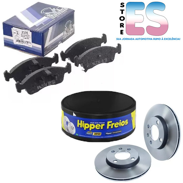 Kit Disco Freio Ventilado + Jogo Pastilha Freio Prisma 1.0 Prisma 1.4 2013 a 2019 em Oferta na Shopee