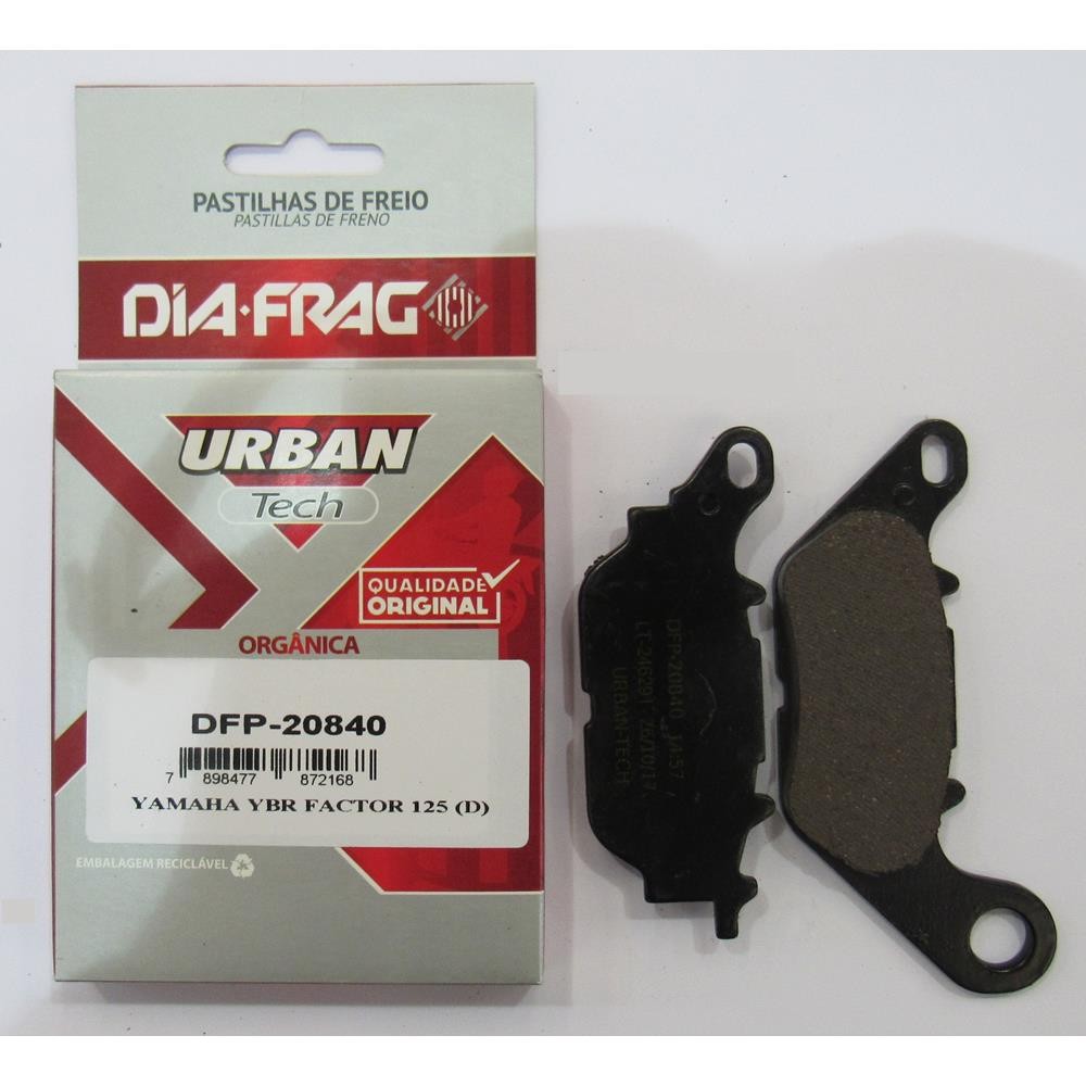 Pastilha De Freio Traseira YAMAHA NMAX 160 2016 2017 2018 2019 2020 2021 2022 – Diafrag DFP-20840 em Oferta na Shopee