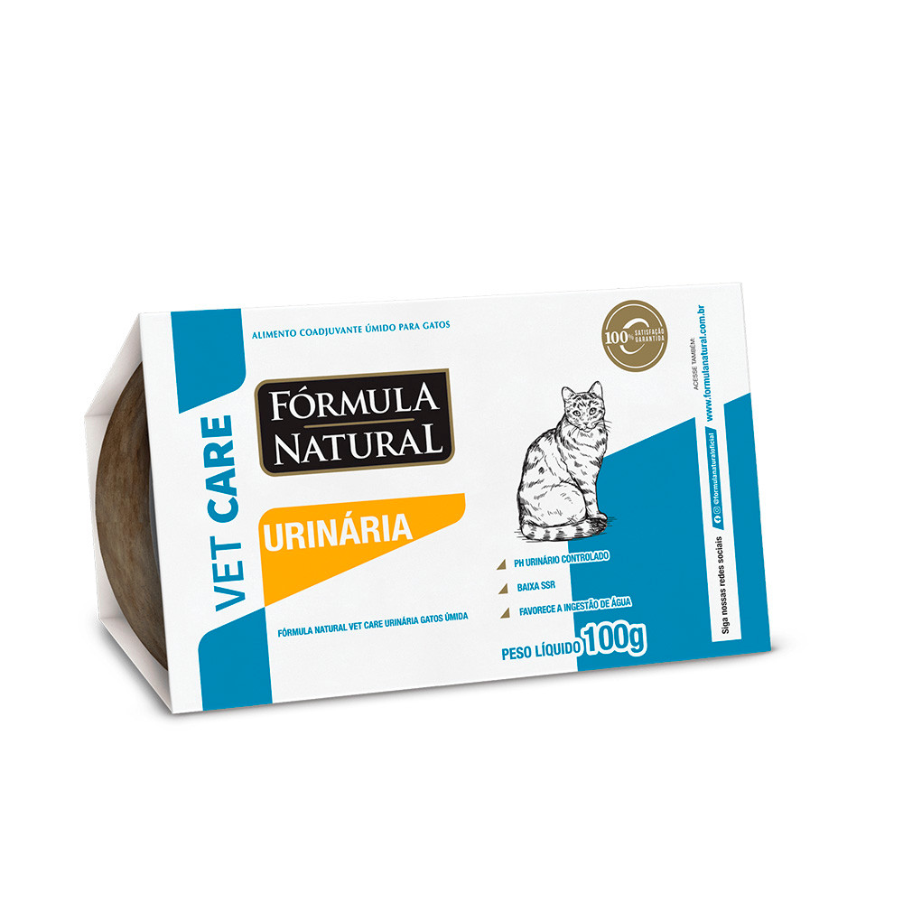 Ração Úmida Fórmula Natural Vet Care Gatos Urinária 100g em Oferta na Shopee