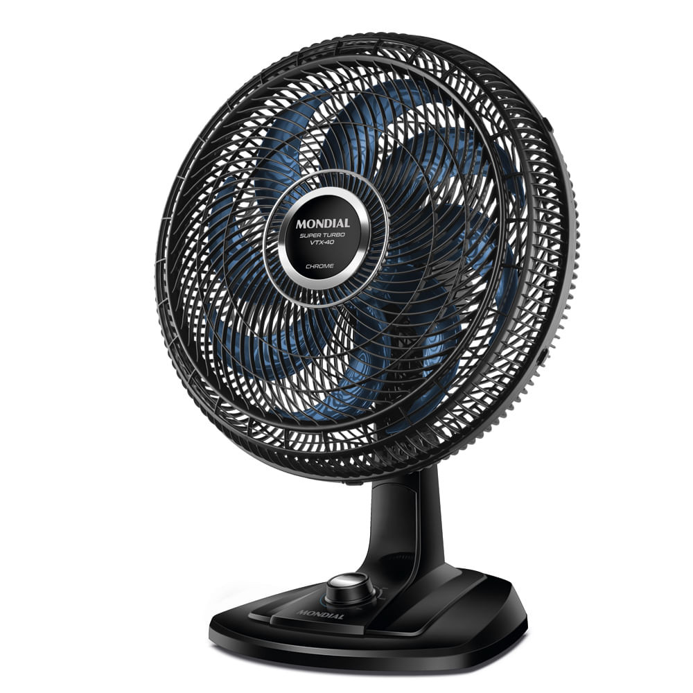 Ventilador de Mesa Mondial Turbo 8 Pás VTX-40-CHROME em Oferta na Shopee