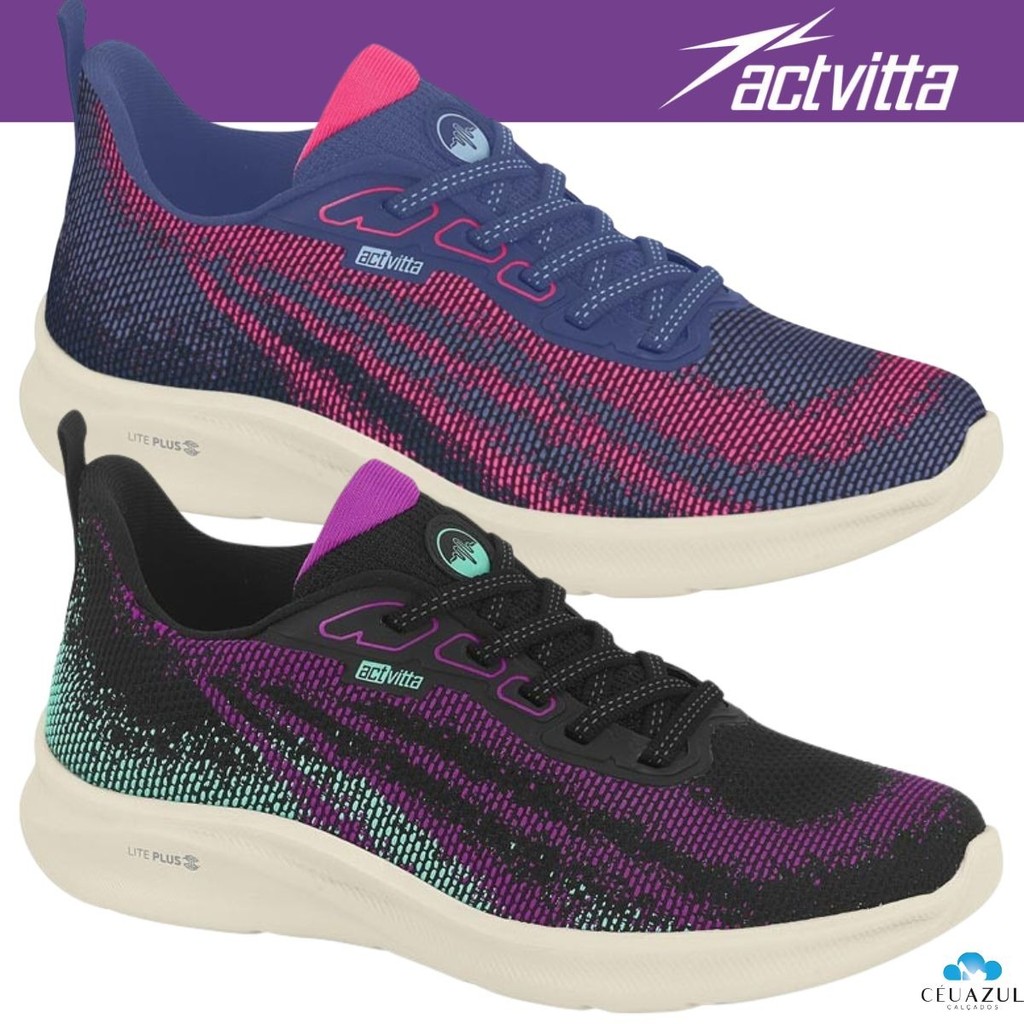 Tênis Feminino Actvitta Esportivo Caminhada Leve Confortável em Oferta na Shopee