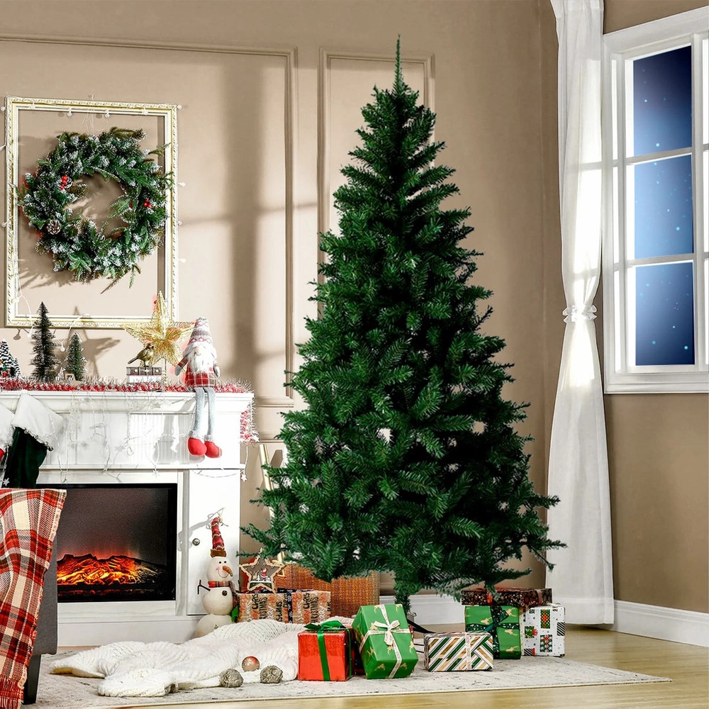 Árvore de Natal 2,40m 1350Galhos Real 210cm com 1150 Galhos Pé de Ferro em Oferta na Shopee