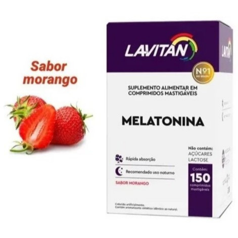 Lavitan Melatonina 0,21 mg – 150 Comprimidos Mastigáveis
