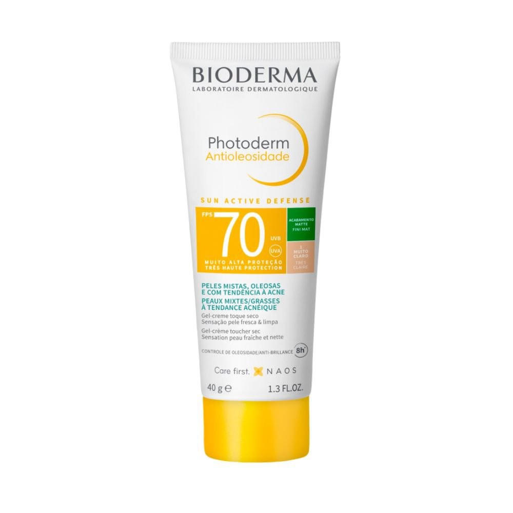 Bioderma Photoderm FPS 70 Cor 1.0 Protetor Solar Antioleosidade 40g - Beauty