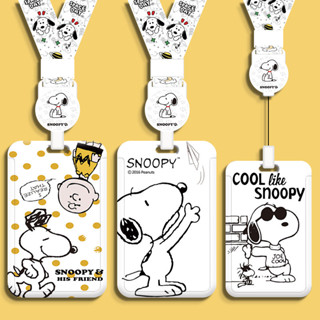 Porta-Cartão Snoopy Antifurto à Prova D'Água - 2 Slot Para Pix/Cartão Estudante com Cordão Retrátil em Oferta na Shopee