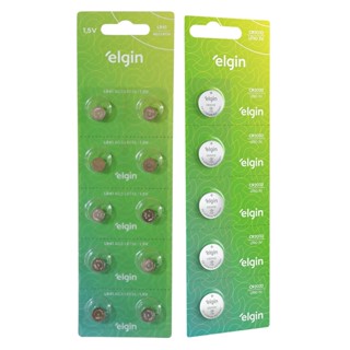 Kit 5 Baterias Pilha Cr2032 10 Baterias Pilhas Lr41 Elgin em Oferta na Shopee
