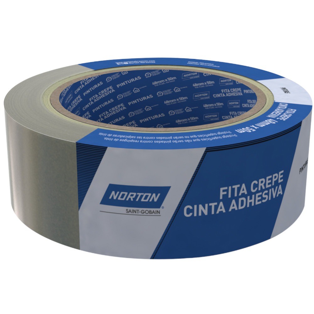 Fita crepe adesiva de 48 mm x 50 metros - Norton - Stationery