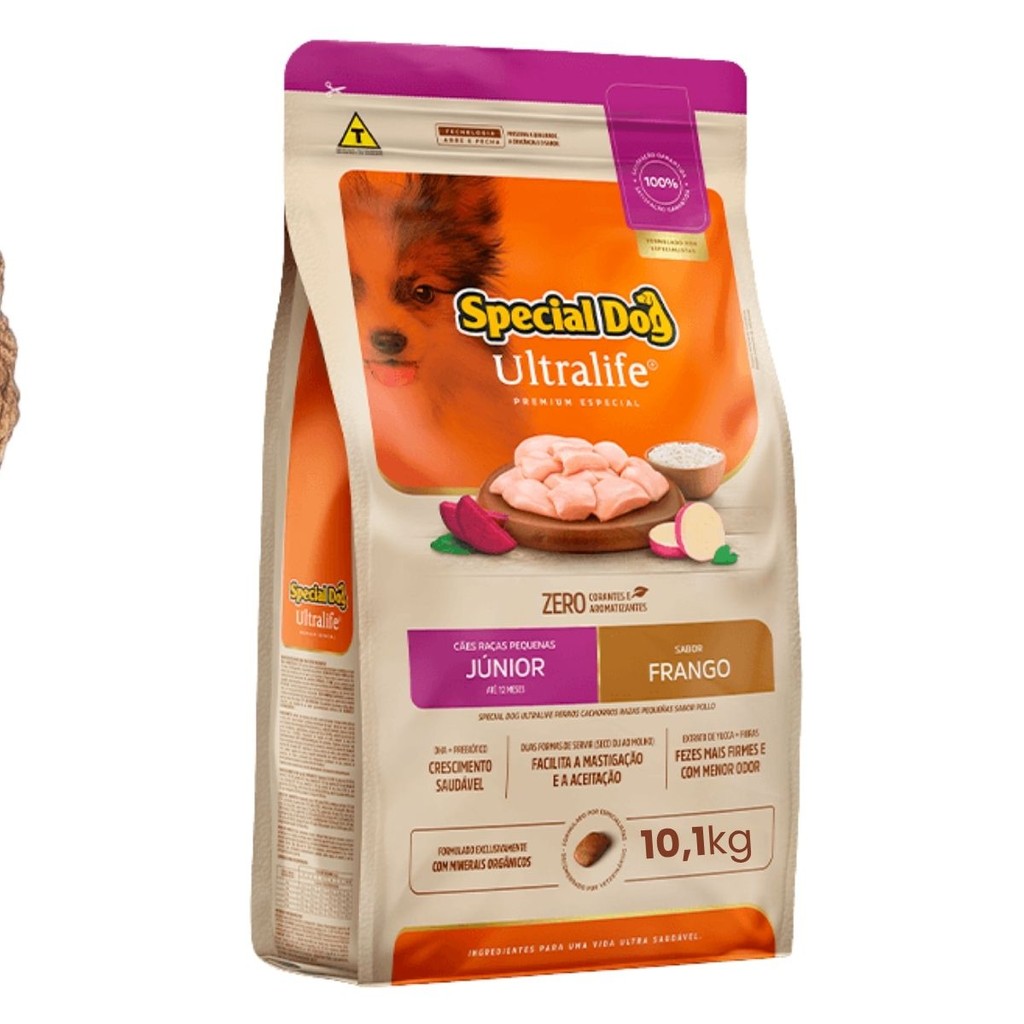 Special Dog Ultralife Júnior Raças Pequenas Sabor Frango em Oferta na Shopee