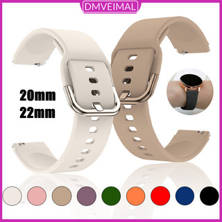 20mm 22mm Pulseira De Silicone Para Smartwatch Amazfit Bip 6 Bip 5 Pro/GTR MINI/GTS 5/Sam…
