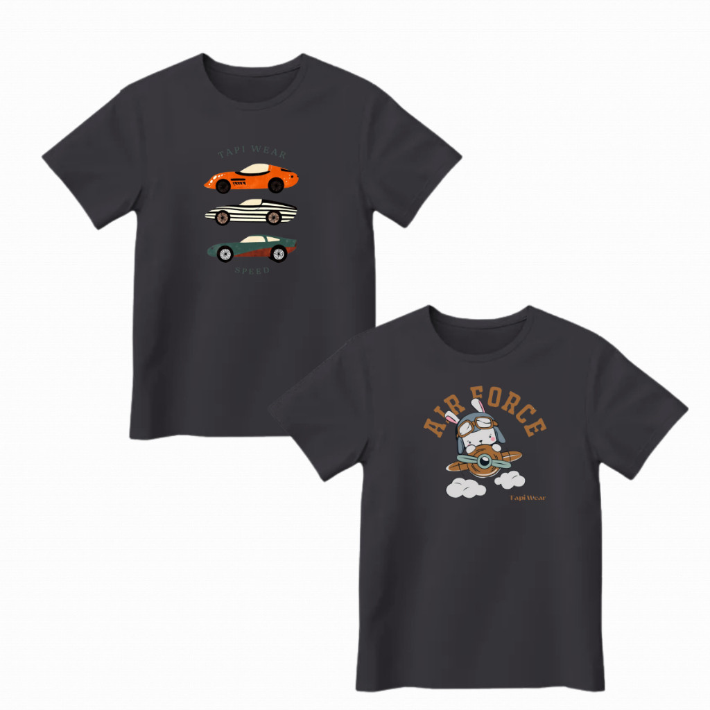 Kit 2 Camisetas Infantil e Juvenil Diversas Estampas Para Diversas Ocasiões