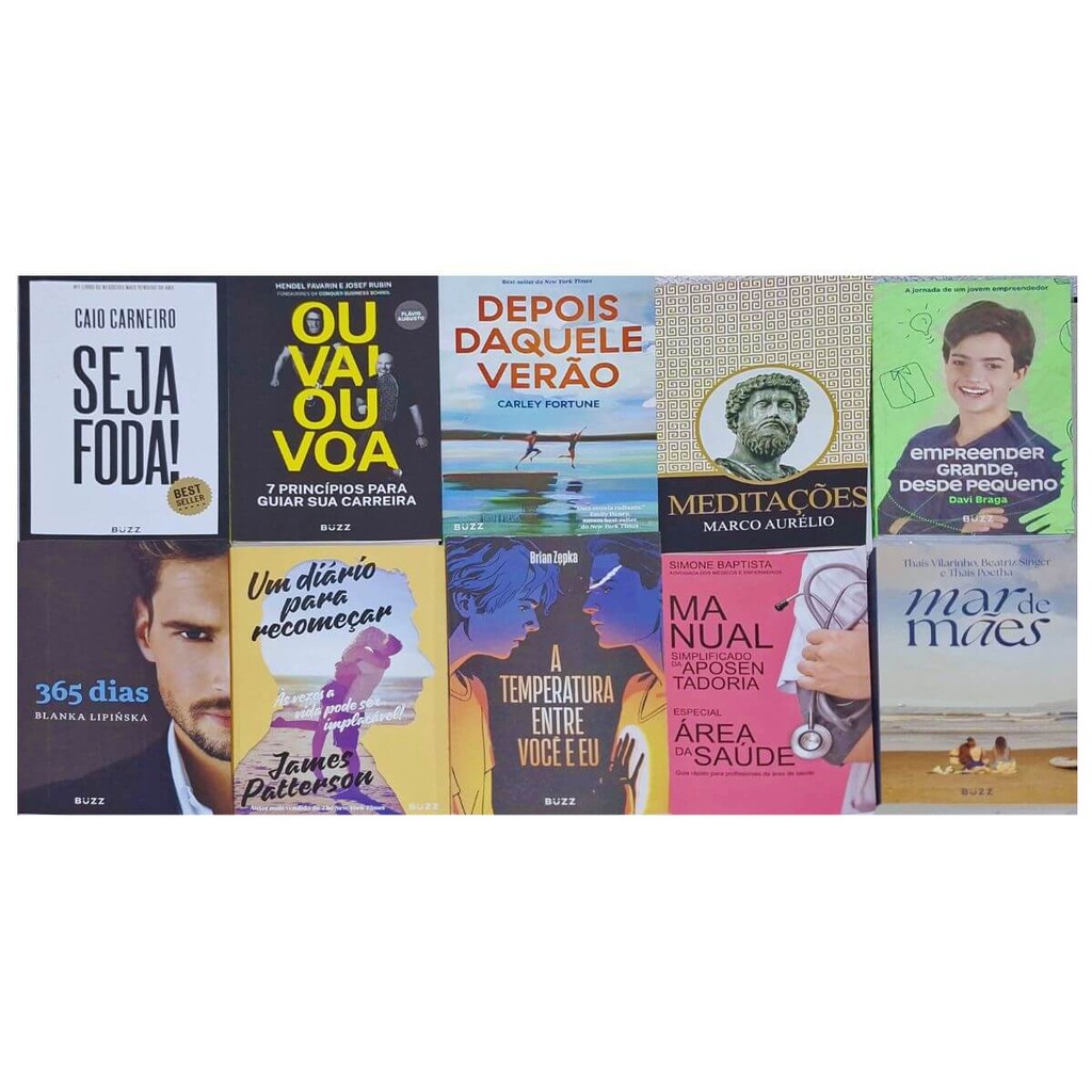 10 Livros Literatura Diversa Livros Novos Com Detalhes - 365 Dias Blanka Lipinska + outros 9 Livros (CONFORME FOTOS)
