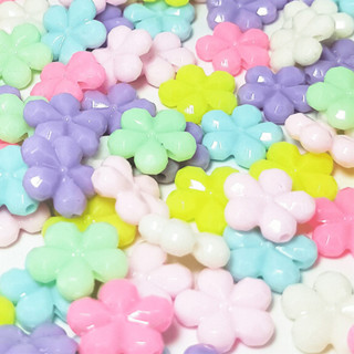 Miçanga Entremeio Flor Leitosa Candy 50 Un p/ Pulseira Infantil e Artesanato DIY em Oferta na Shopee