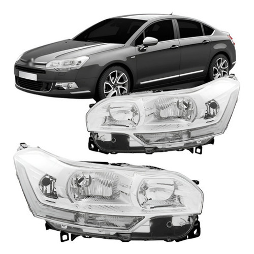 Par Farol Citroen C5 2008 2009 2010 2011 2012 Eletrico