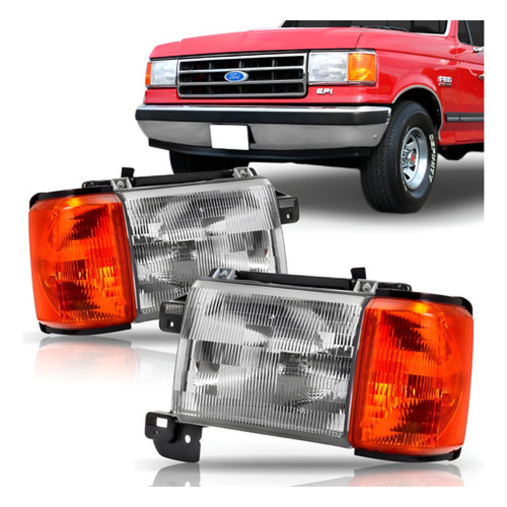 Farol F1000 1993 1994 1995 1996 Pisca Ambar Com Suporte