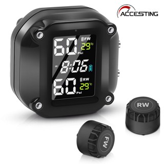 Sensores De Pressão Dos Pneus Da Motocicleta Moto TMPS Com Tela Colorida Sistema Monitoramento 2 Rodas Sensor Externo em Oferta na Shopee