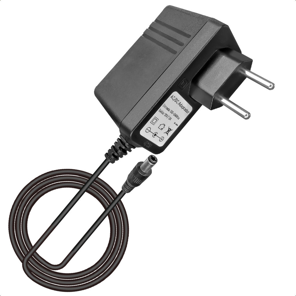 Fonte de Alimentação Bivolt 12v 3a Estabilizada Fita Led Camera Modem Roteador