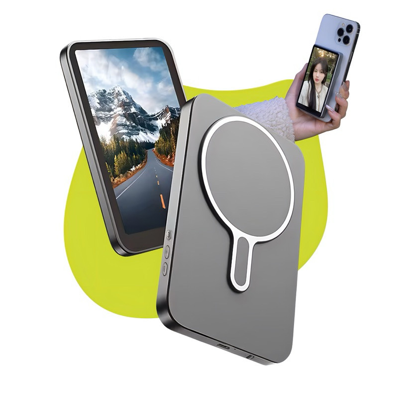 Monitor Celular Câmera Traseira Magnética Screen Vlog Selfie Para Usar Câmera Traseira Do Telefone