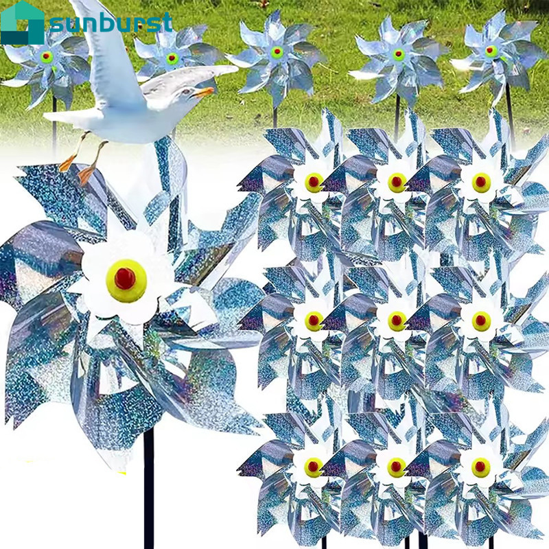 4 Unidades De Cata-Ventos Repelentes De Pássaros-Para Dissuasor Proteção De Jardim Ao Ar Livre-Reflexivo , Brilhante-Dec