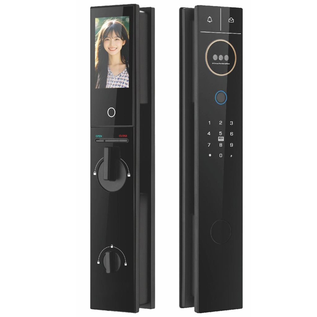 Fechadura Eletronica Digital Wifi Biometria Reconhecimento Facial Cartao App Celular Smartphone Segurança Residencial