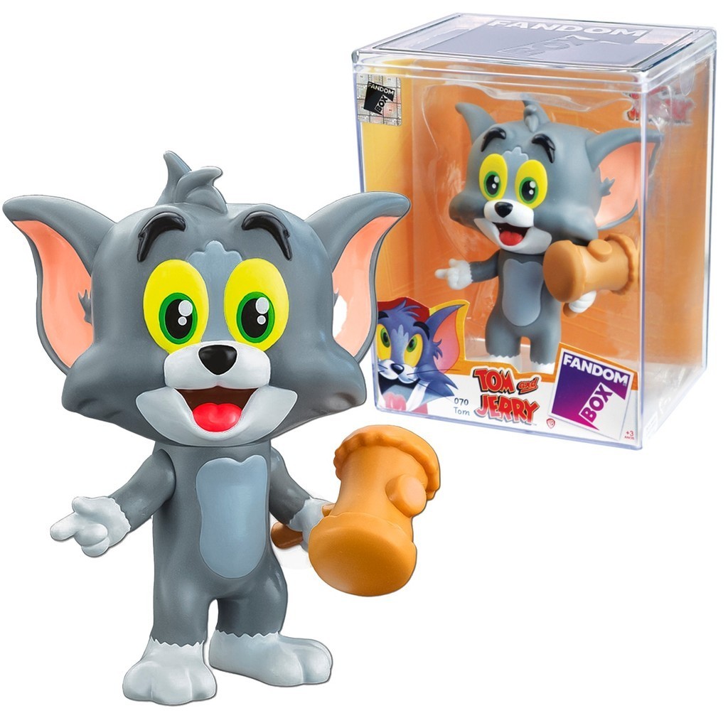 Boneco Tom Tom E Jerry Infantil Fandom Box 070 Colecionável Expositor Acrílico - Líder Brinquedos
