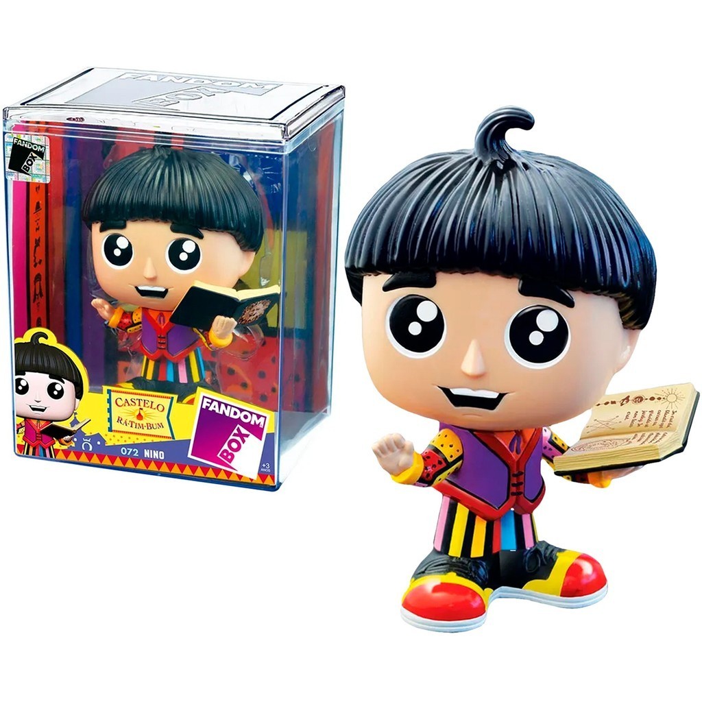 Boneco Nino Castelo Rá Tim Bum Fandom Box Na Caixa Acrílica Miniatura - Líder Brinquedos
