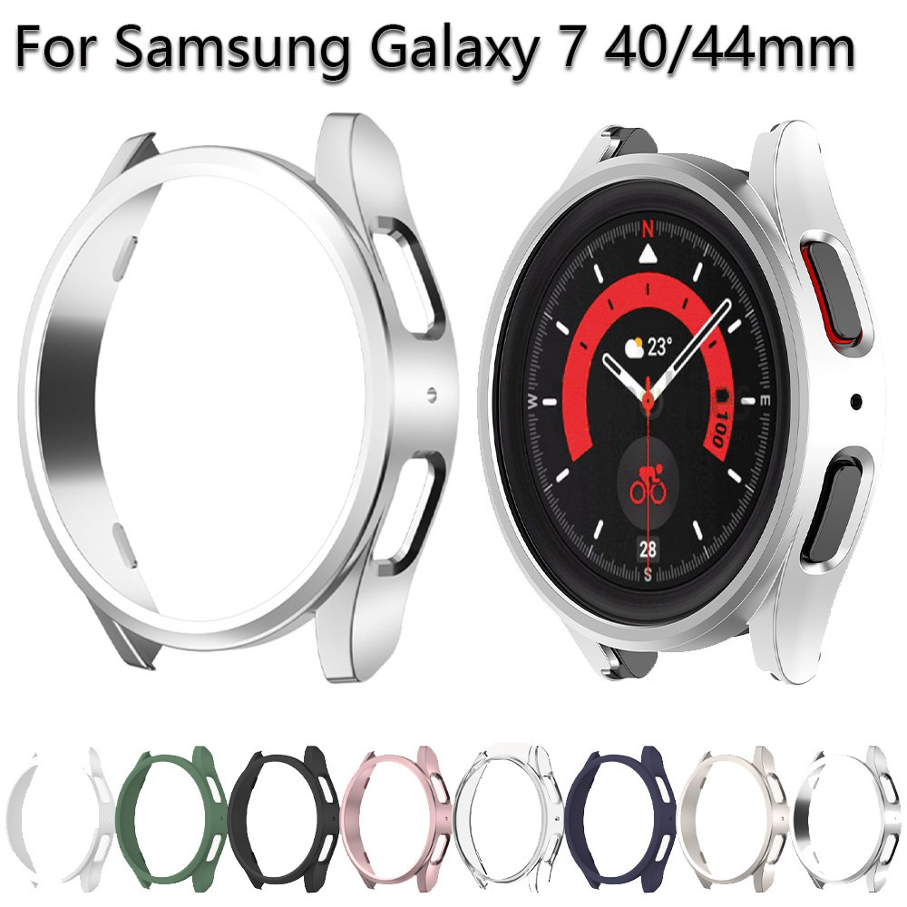 Estojo Para Relógio Samsung Galaxy 7 40mm 44mm Capa Protetora De Pára-Choques Ocos Smartwatch Acessórios