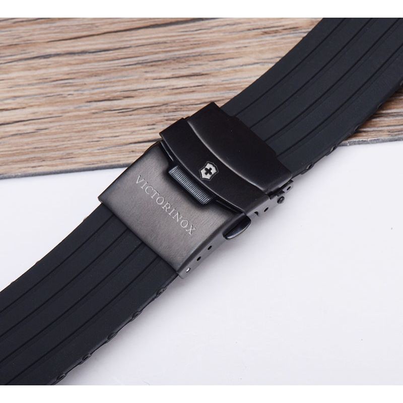 7/14 ✈ Adequado Para O Relógio Victorinox Pulseira De Borracha De silicone Macia À Prova D'água Fivela De Borboleta Masculina 20mm