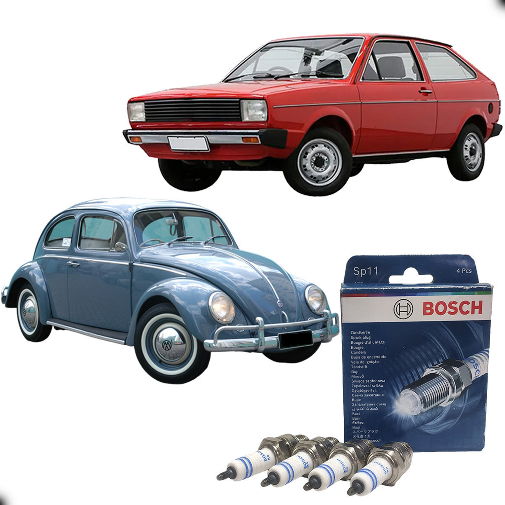 JOGO DE VELAS BRASILIA GOL FUSCA 1300/1500/1600 BOSCH SP11