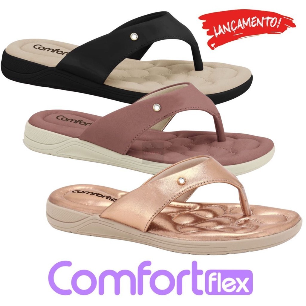 CHINELO ORTOPÉDICO COMFORTFLEX FEMININO ORIGINAL CONFORTÁVEL