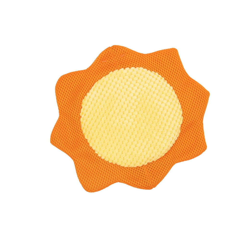 brinquedo pelúcia frisbee sol para cães com som - oikos animal em Oferta na Shopee