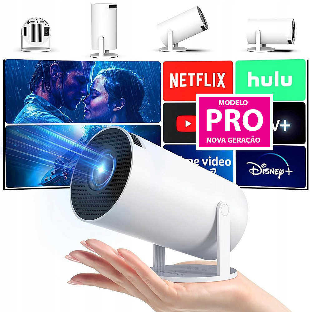 Mini Projetor Android Smart Wifi Bluetooth Hy300 Pro