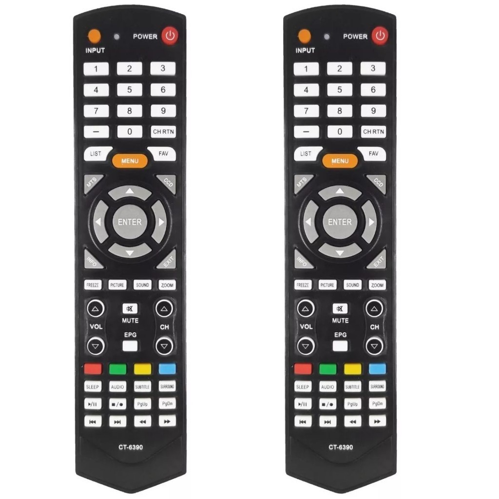 Kit 2 Controle Remoto Para TV SEMP TOSHIBA STI Smart LED LCD