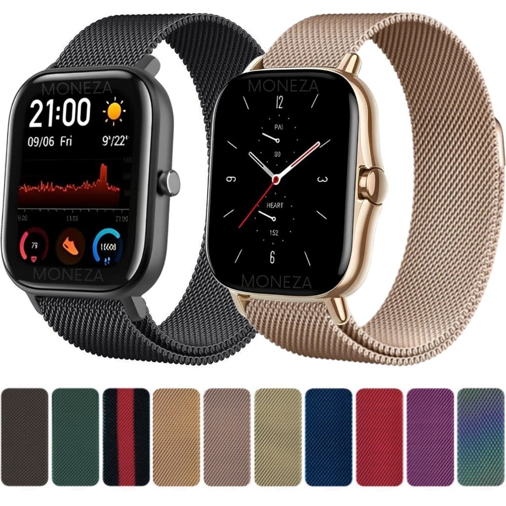 Pulseira Metal Para Amazfit GTS Pulseira Milanese Para Amazfit GTS 2 / GTS 2e / GTS 2 Nova Versão em Oferta na Shopee