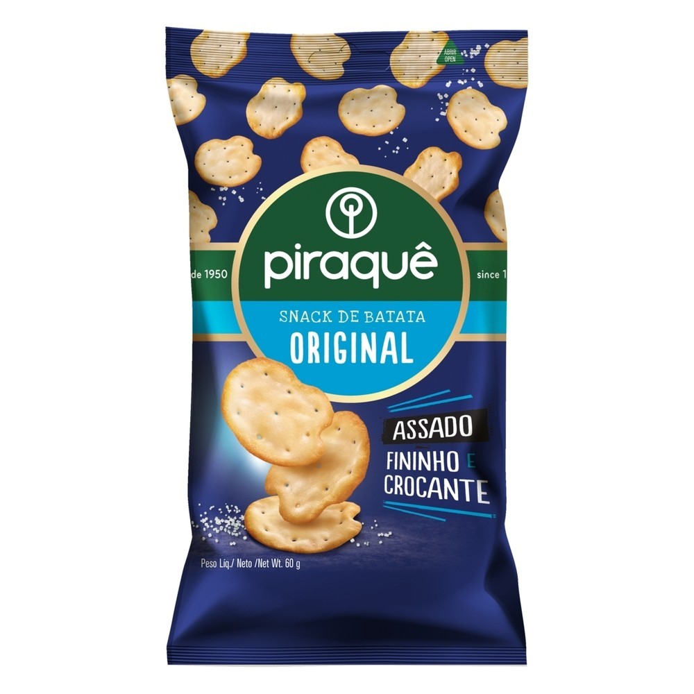 Piraquê Salgadinho De Batata Tradicional 100G em Oferta na Shopee