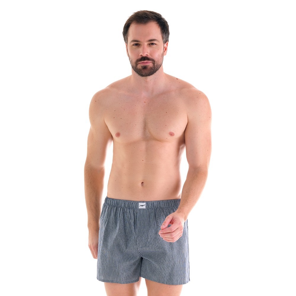 Cueca Samba Canção listrada Jeans - Men Clothes