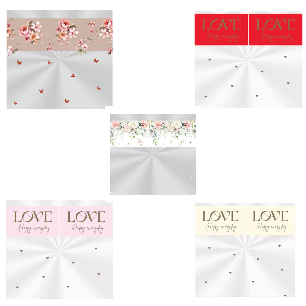 SACO TRANSP. 45X59CM DECORADO.  25UN em Oferta na Shopee