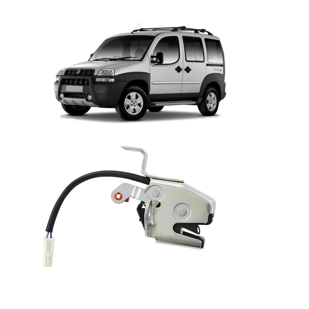 Fechadura Superior Traseira Doblo 2000 05 08 09 2016 Eletrica 2 Fios