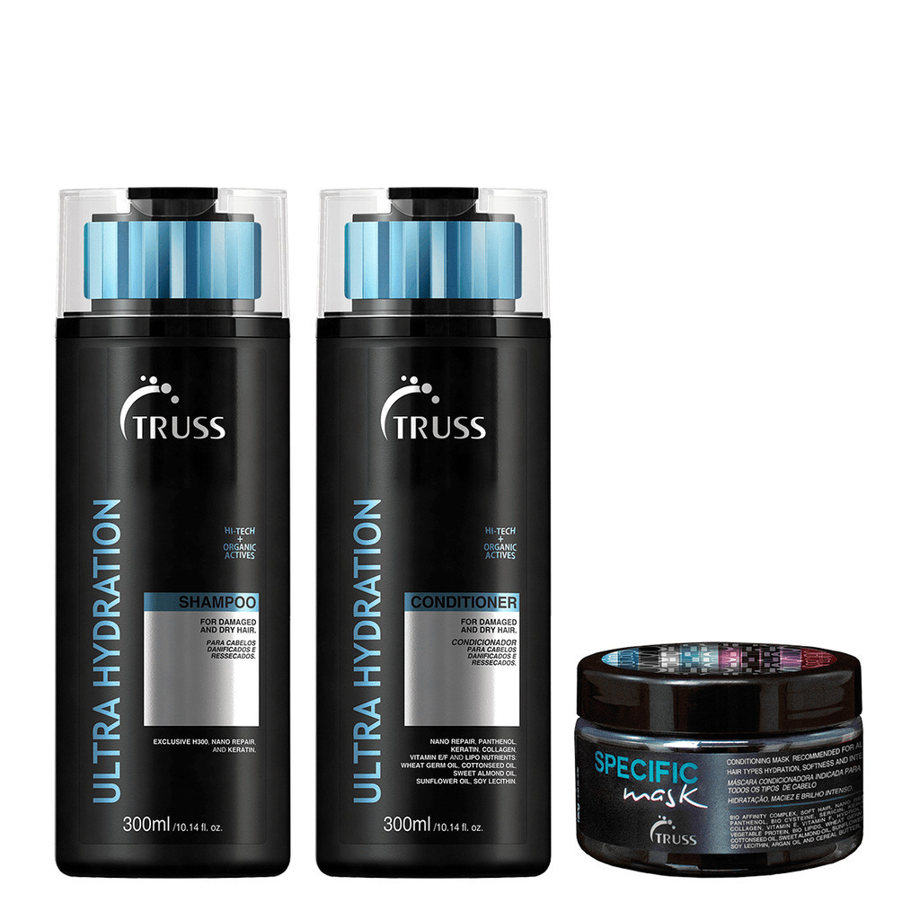 Kit Ultra Hydration Shampoo + Condicionador e Máscara Specific Mask - Truss