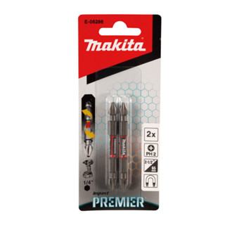 Pacote com 2 Pecas Bits Phillips de Torcao Duplo Premier 65mm PH2 Makita E-06286 em Oferta na Shopee