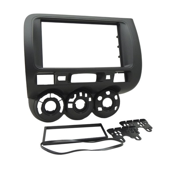 Moldura 2 Din Honda Fit G01 - 2004 à 2008 - Grafite MD - Fiamon - 3152 em Oferta na Shopee