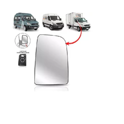 Lente Retrovisor Superior Sprinter C/Aquecimento 2012 A 2019