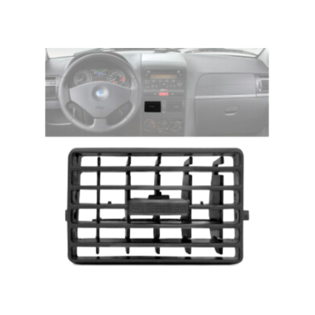 Difusor Ar Painel Central ou Lateral Cor Preta Idea  06 a 14 Palio 1.8R 08 a 10 Palio Fire Economy 08 a 16 Palio Weekend 08 a 11